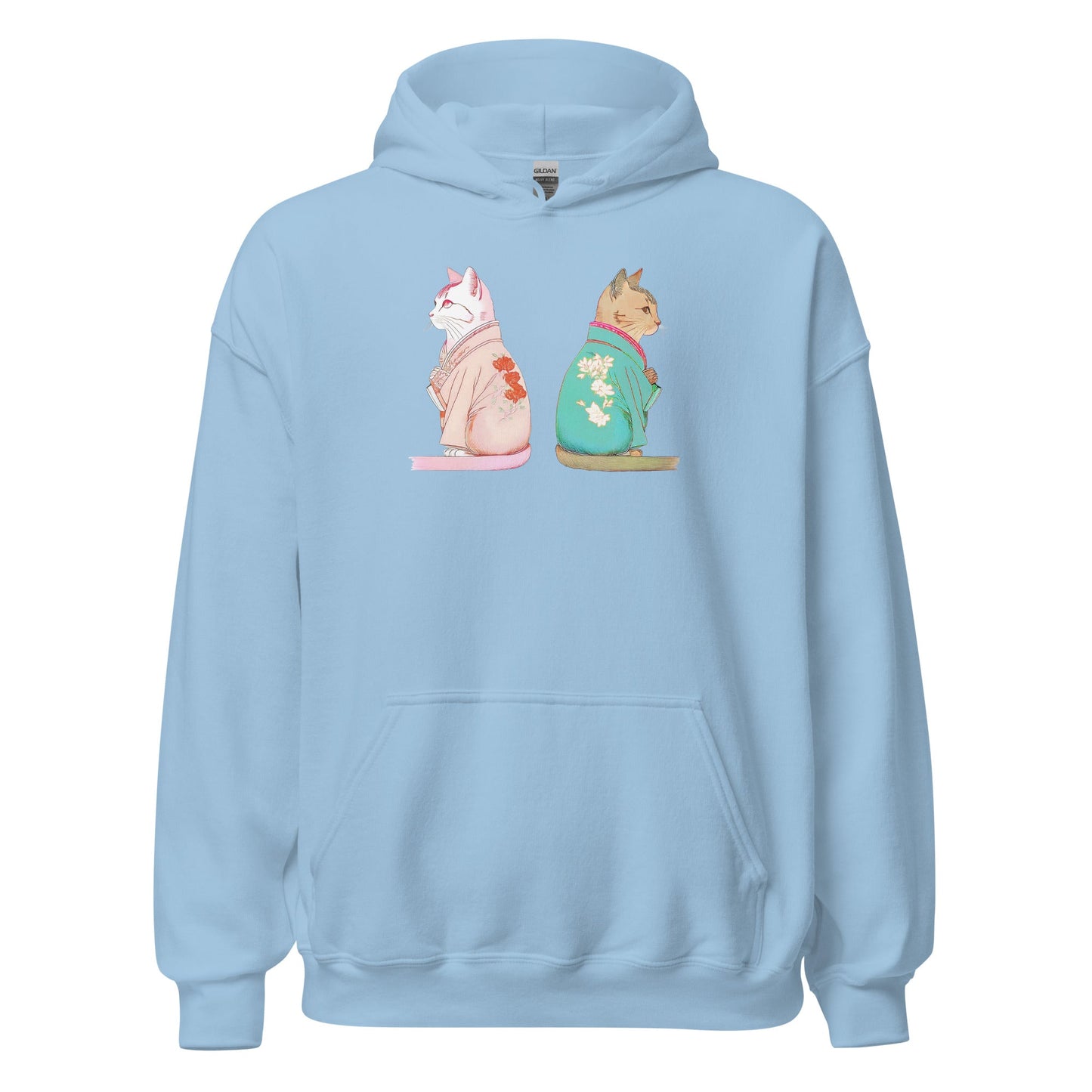 2 Cats with Kimono | Unisex Hoodie - Gorma & Friends