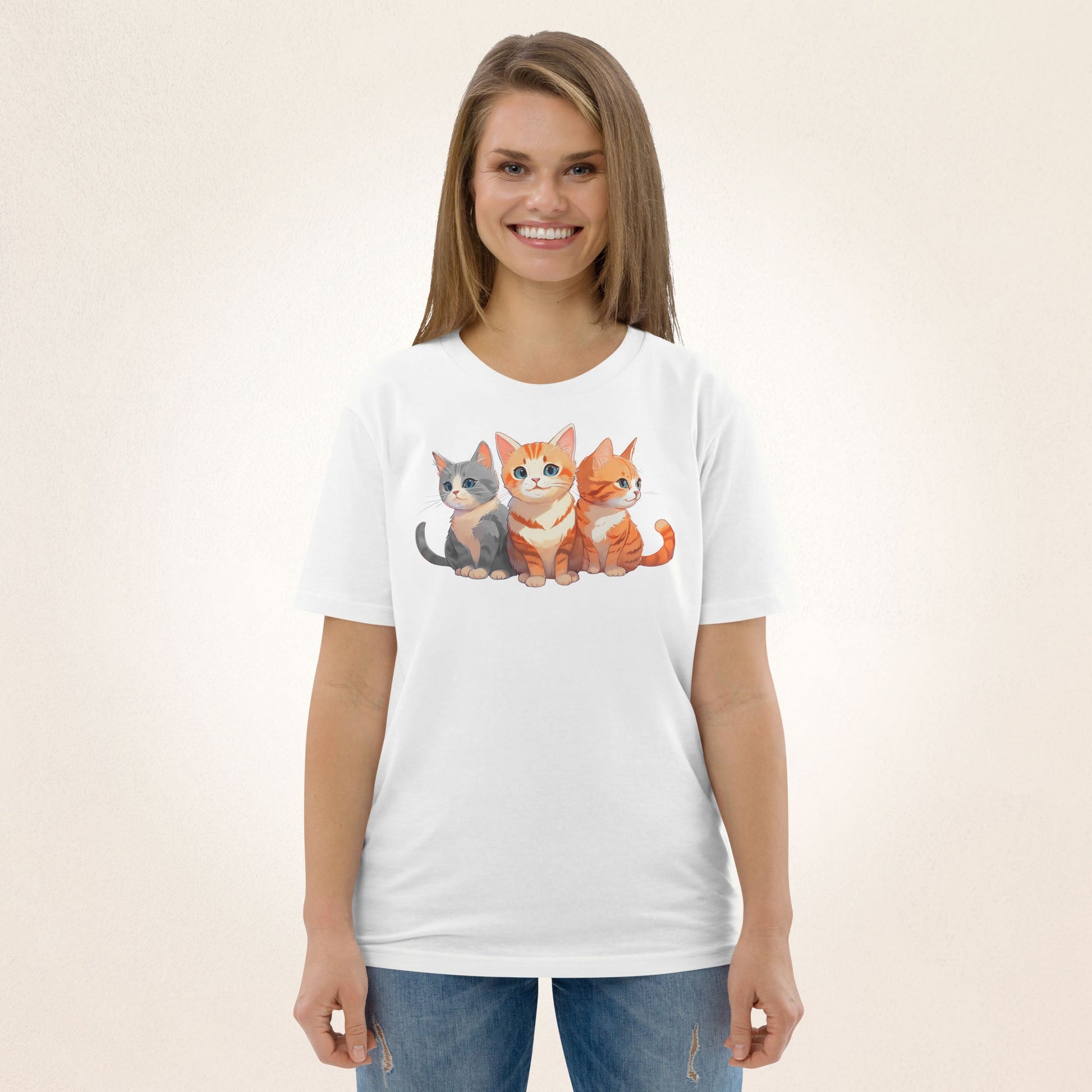 3 Cute Cats | organic cotton t-shirt - Gorma & Friends