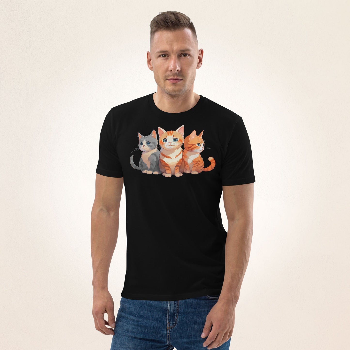 3 Cute Cats | organic cotton t-shirt - Gorma & Friends