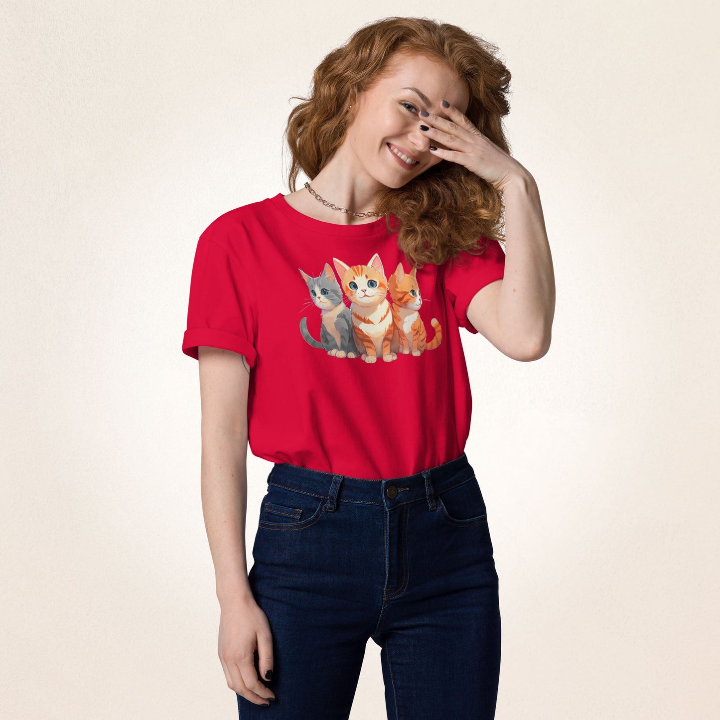 3 Cute Cats | organic cotton t-shirt - Gorma & Friends