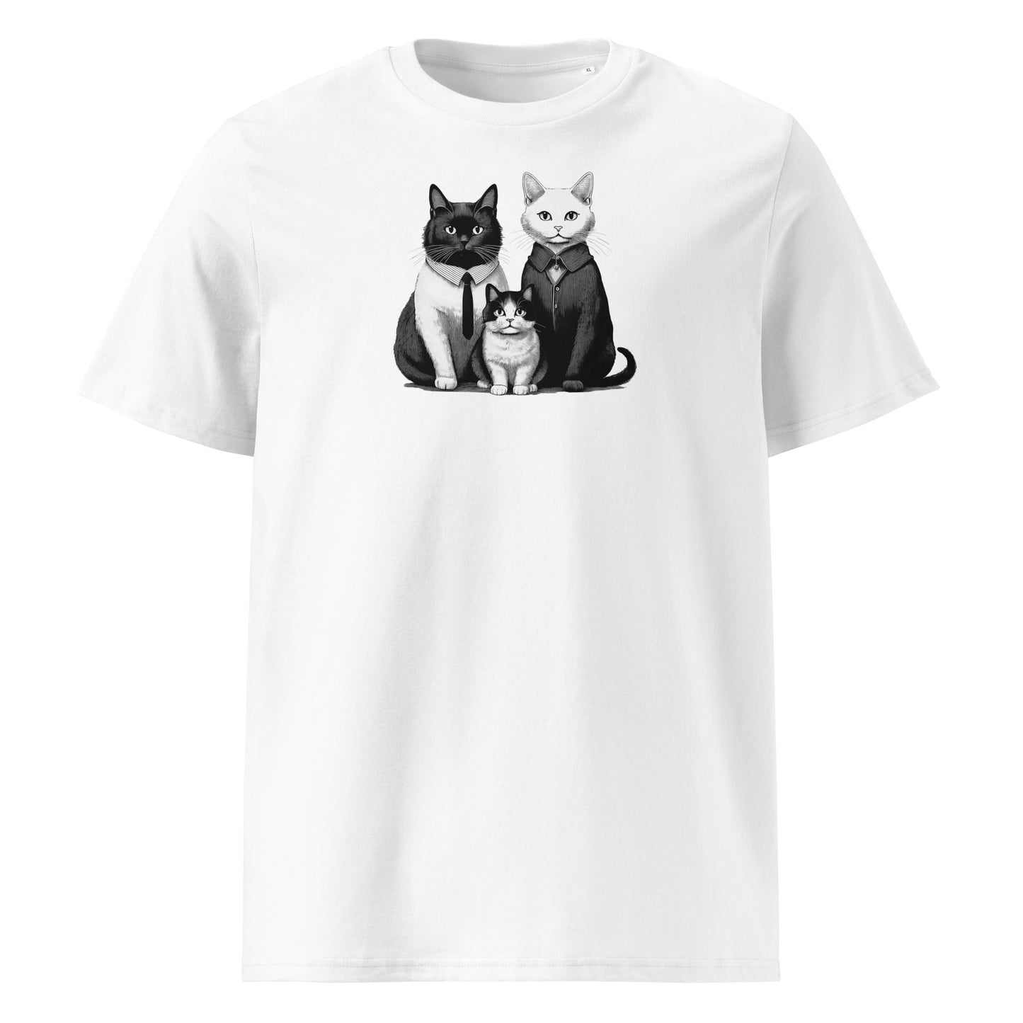 Addams Cat Family | organic cotton t-shirt - Gorma & Friends