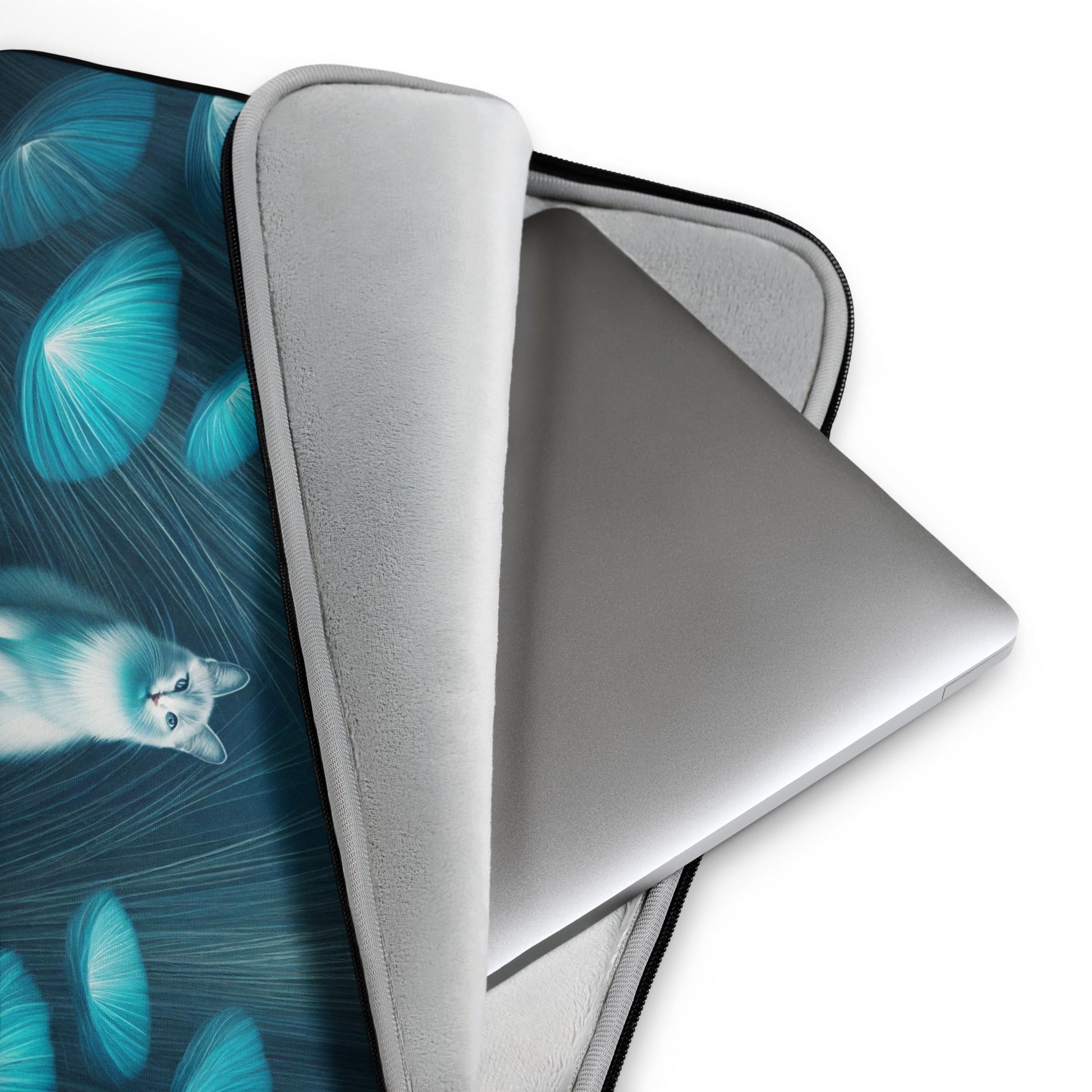 Cat in Blue Garden | Laptop Sleeve | 13" & 15" - Gorma & Friends