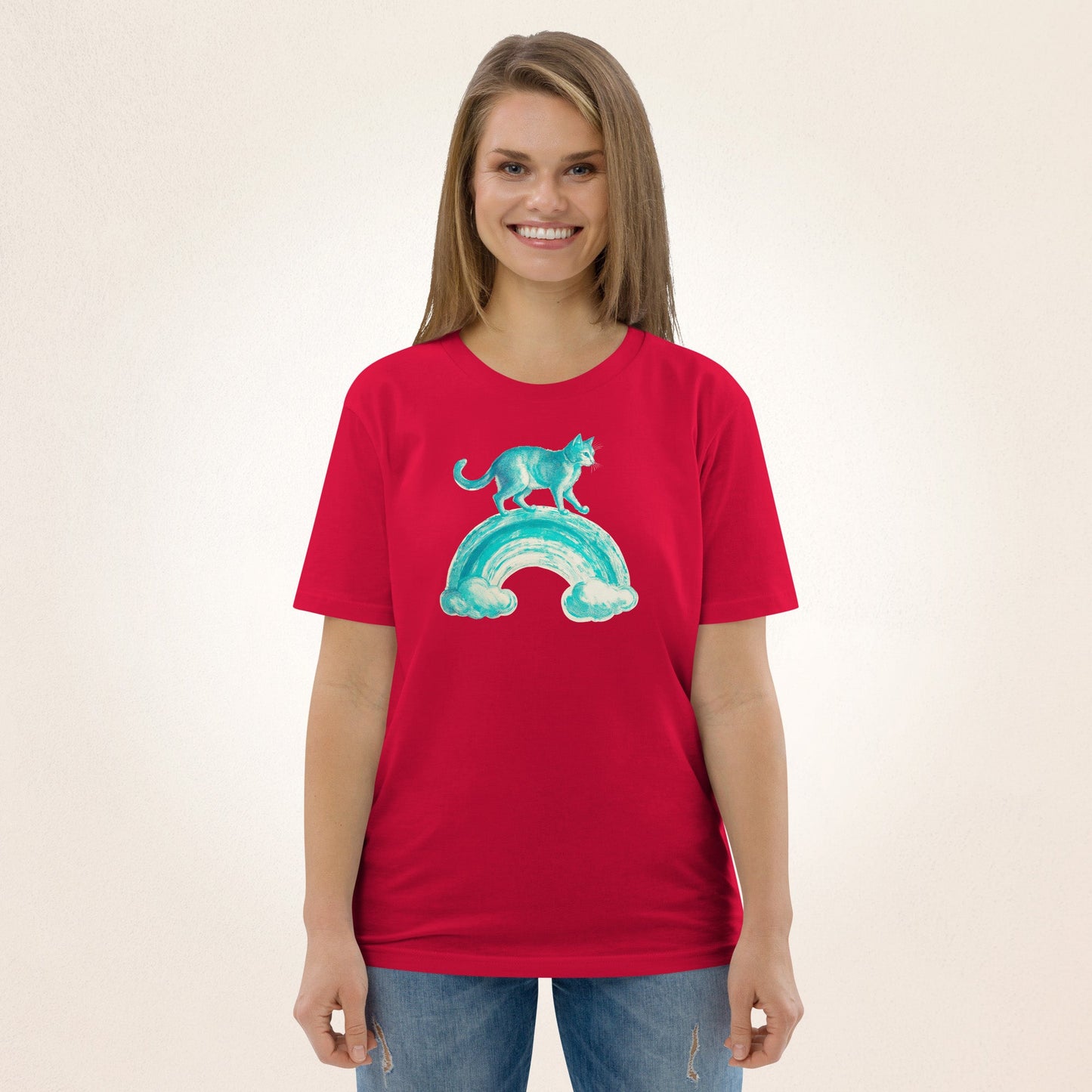 Cat on the Cloud | Unisex organic cotton t-shirt - Gorma & Friends