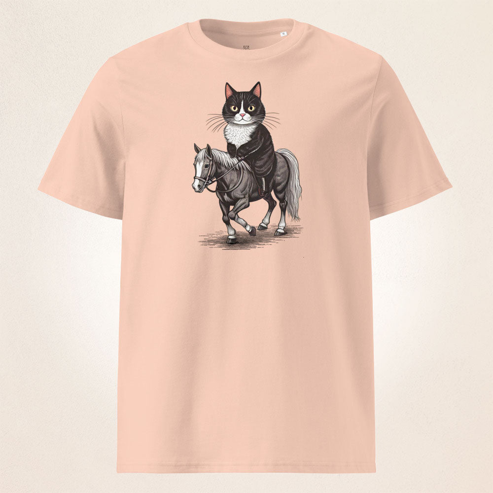 Cat Riding Horse | organic cotton t-shirt - Gorma & Friends