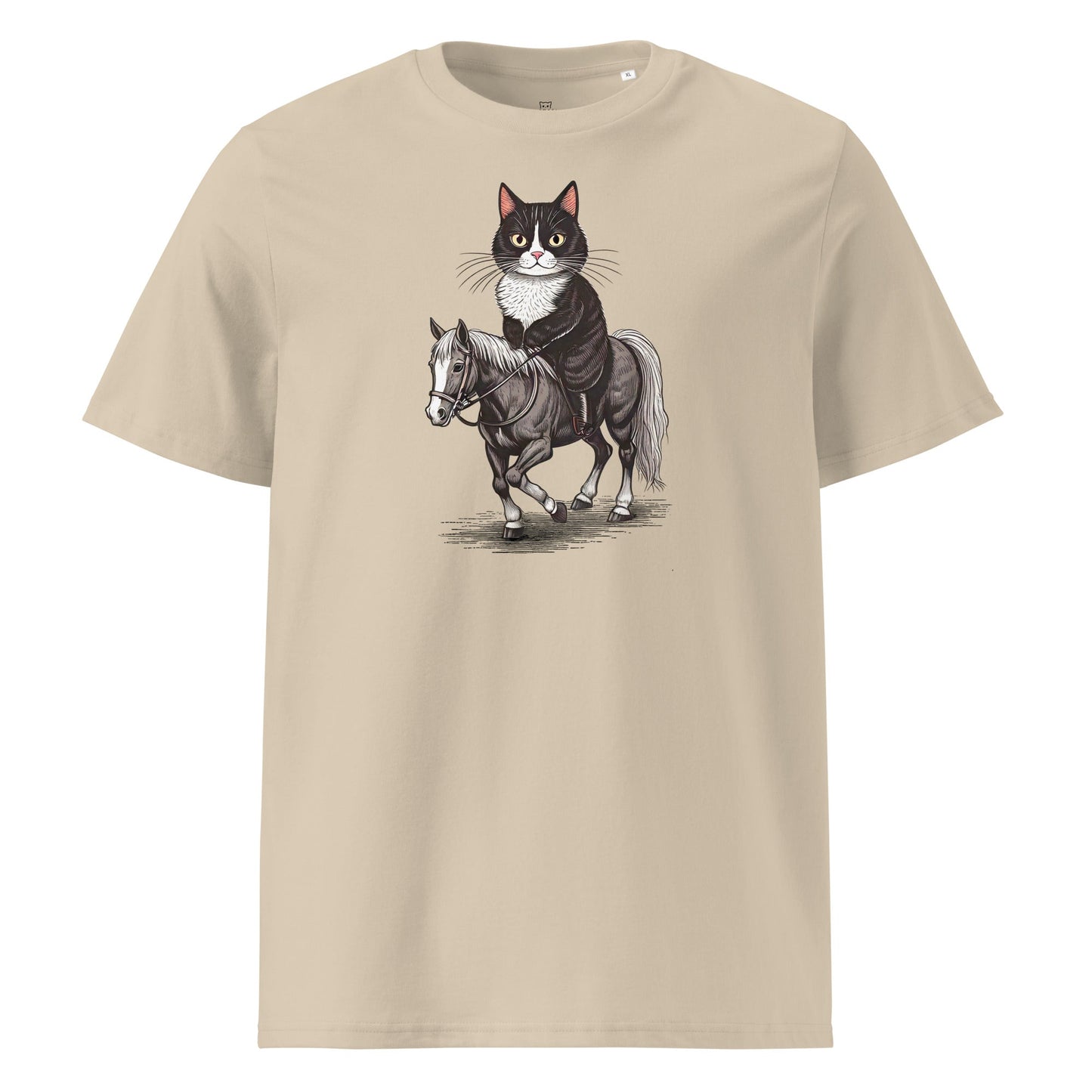 Cat Riding Horse | organic cotton t-shirt - Gorma & Friends
