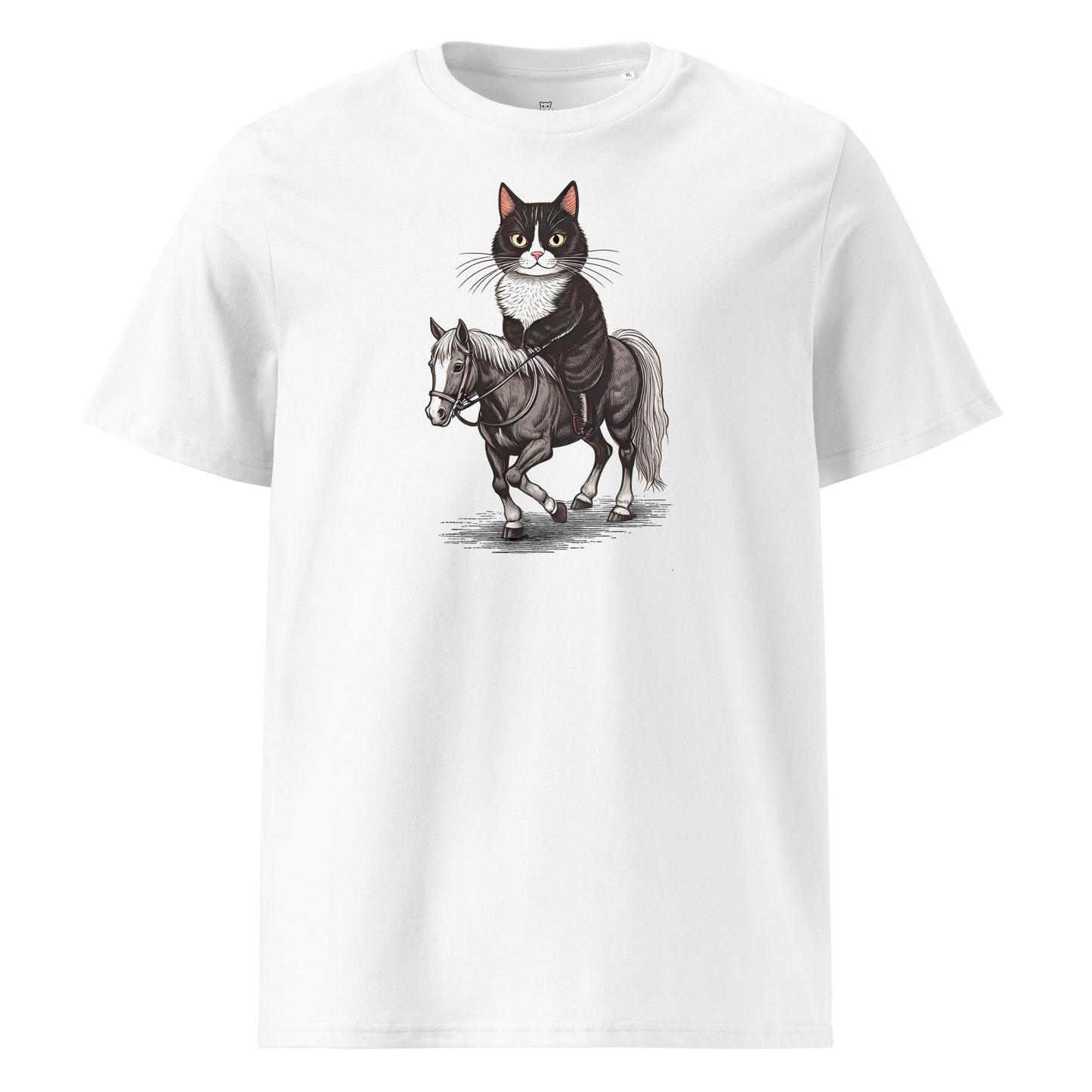 Cat Riding Horse | organic cotton t-shirt - Gorma & Friends