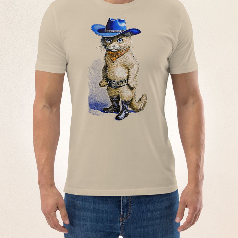 Cowboy Cat | organic cotton t-shirt - Gorma & Friends
