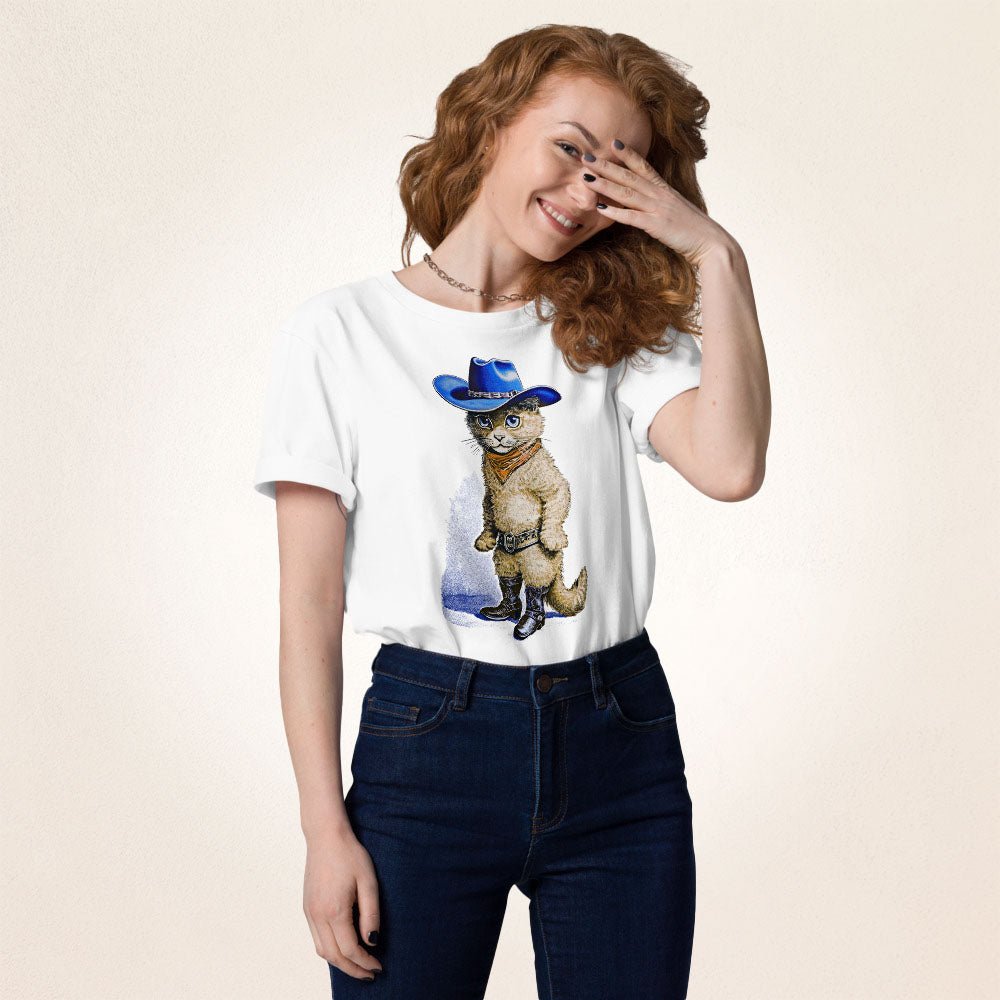 Cowboy Cat | organic cotton t-shirt - Gorma & Friends