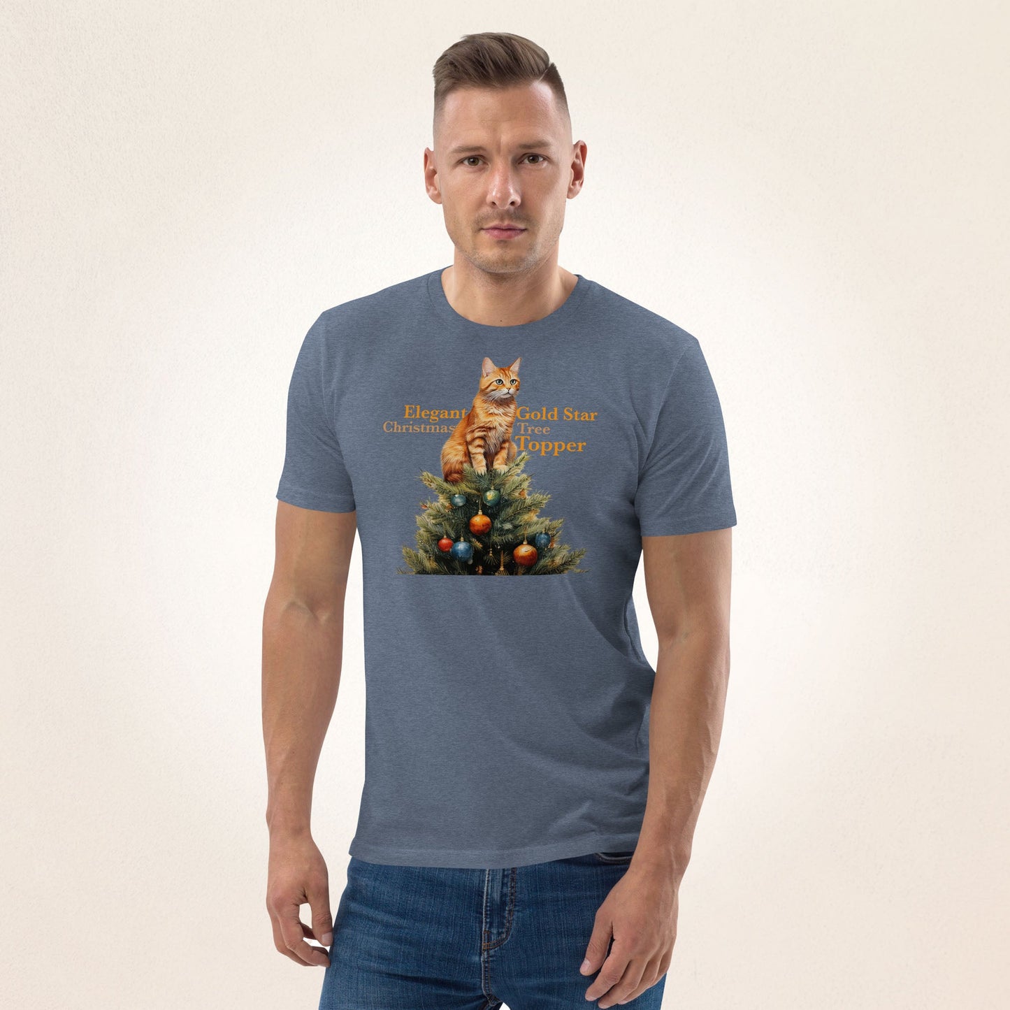 Elegant Gold Star Christmas Tree Topper | organic cotton t-shirt - Gorma & Friends