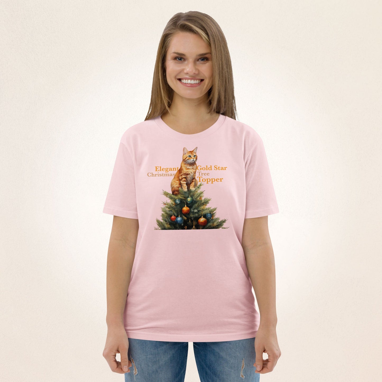 Elegant Gold Star Christmas Tree Topper | organic cotton t-shirt - Gorma & Friends