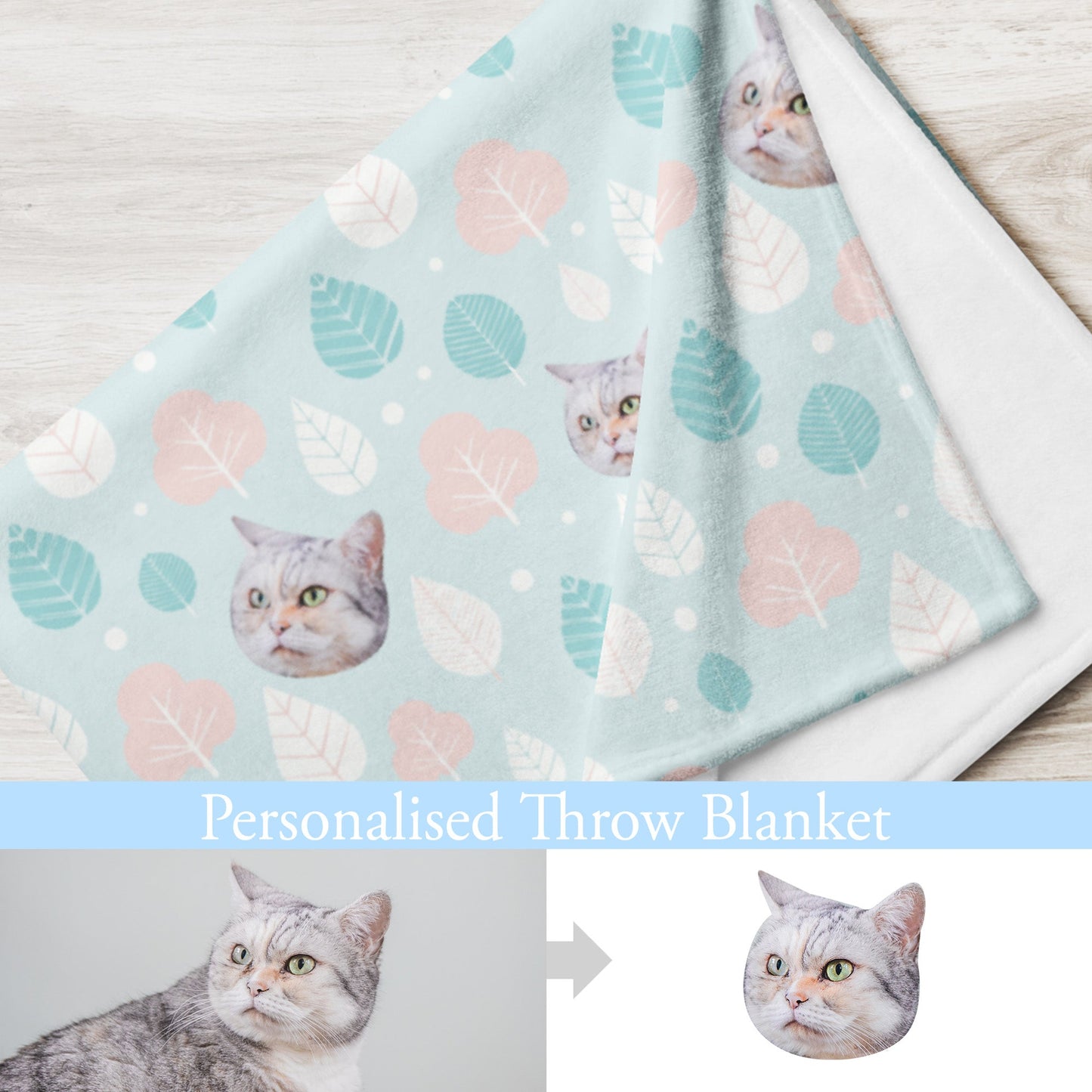 Furry Friend Blanket: Customized Pet Portrait - Winter Color | 個人化寵物毛氈(冬色) - Gorma & Friends
