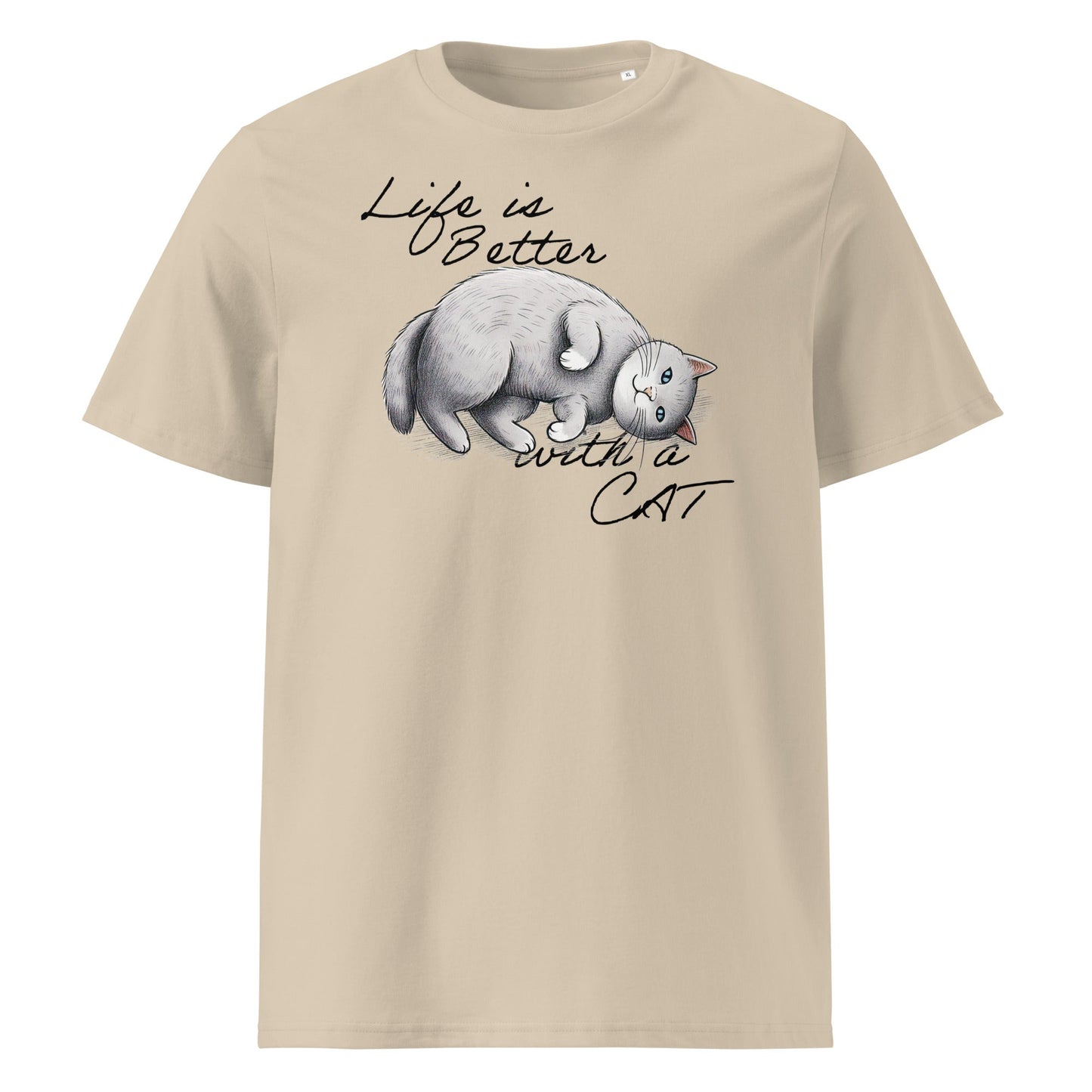 Life is Better with a Cat | organic cotton t-shirt - Gorma & Friends