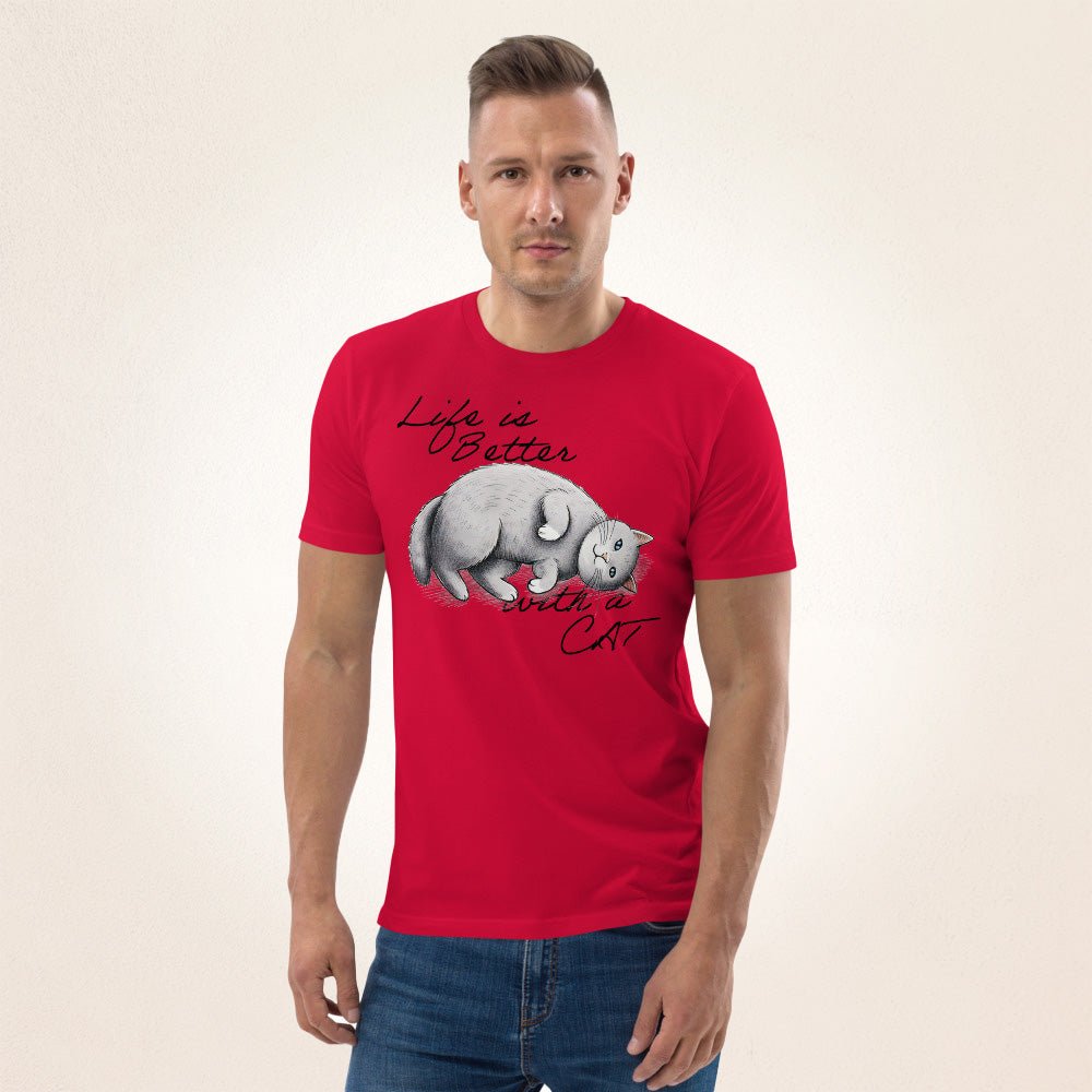 Life is Better with a Cat | organic cotton t-shirt - Gorma & Friends