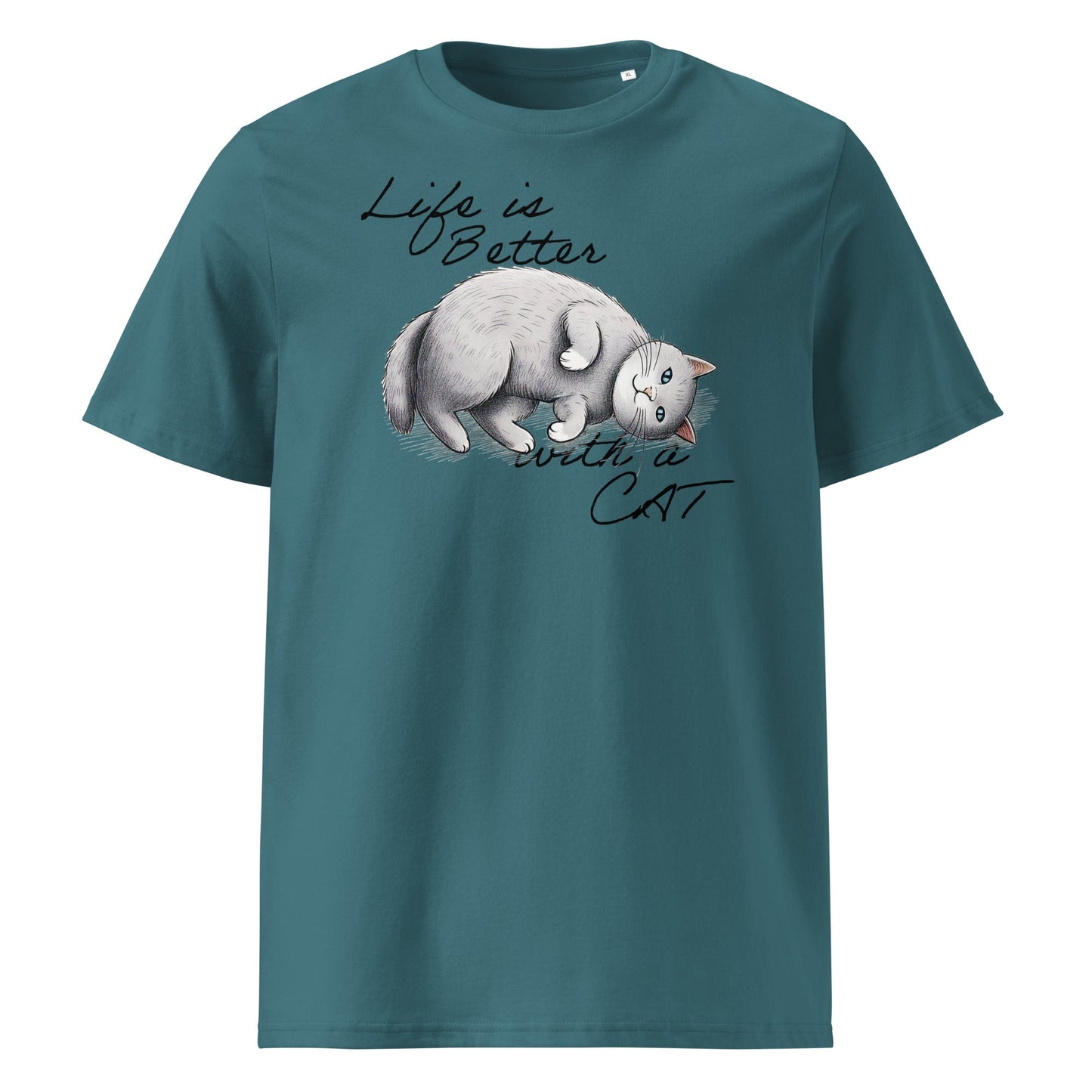 Life is Better with a Cat | organic cotton t-shirt - Gorma & Friends