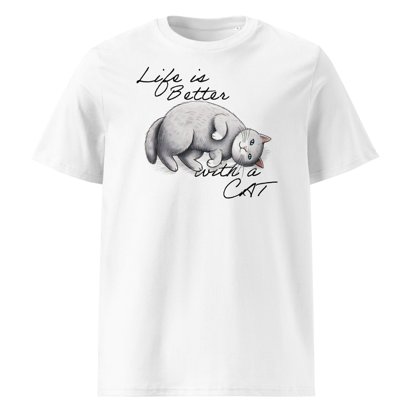 Life is Better with a Cat | organic cotton t-shirt - Gorma & Friends