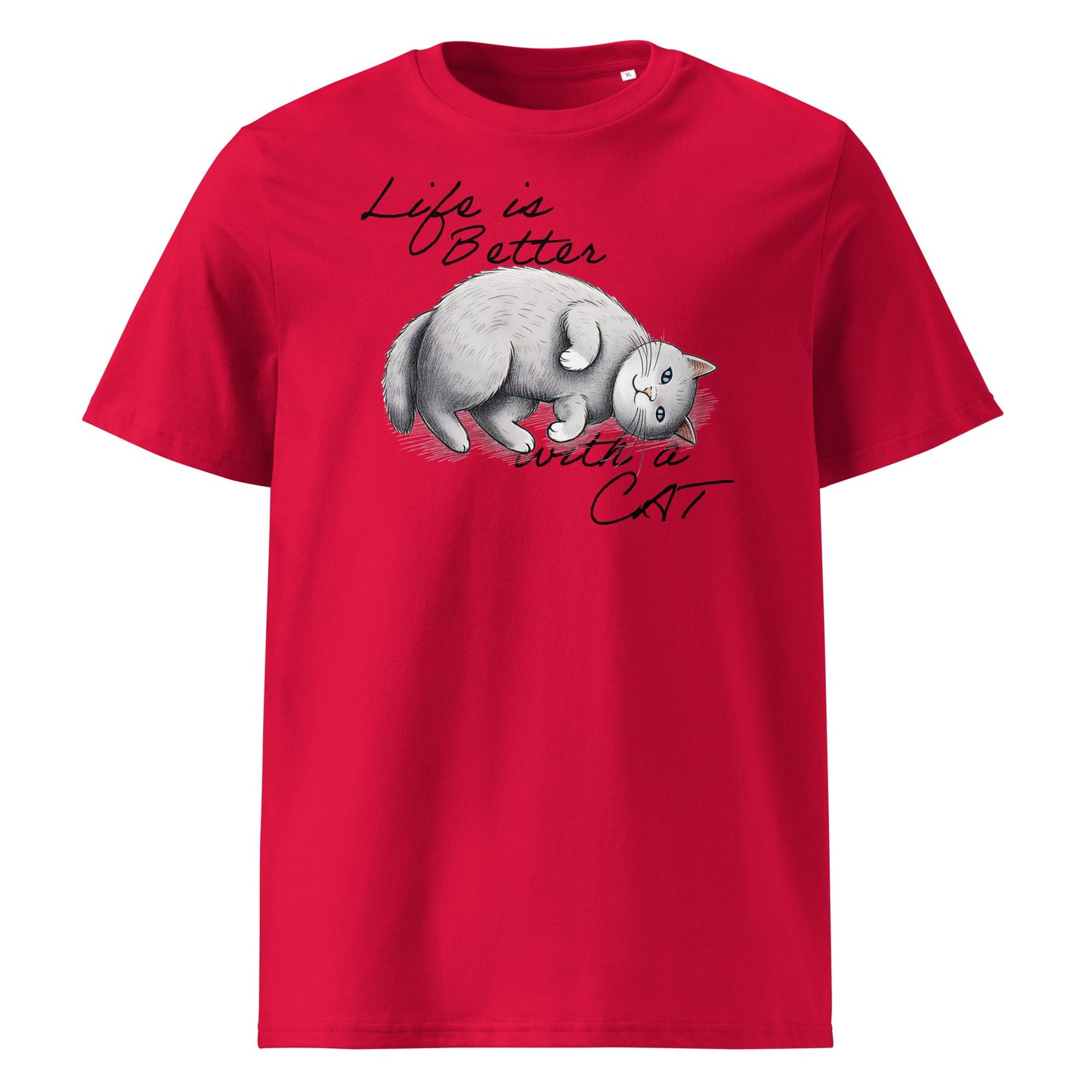 Life is Better with a Cat | organic cotton t-shirt - Gorma & Friends