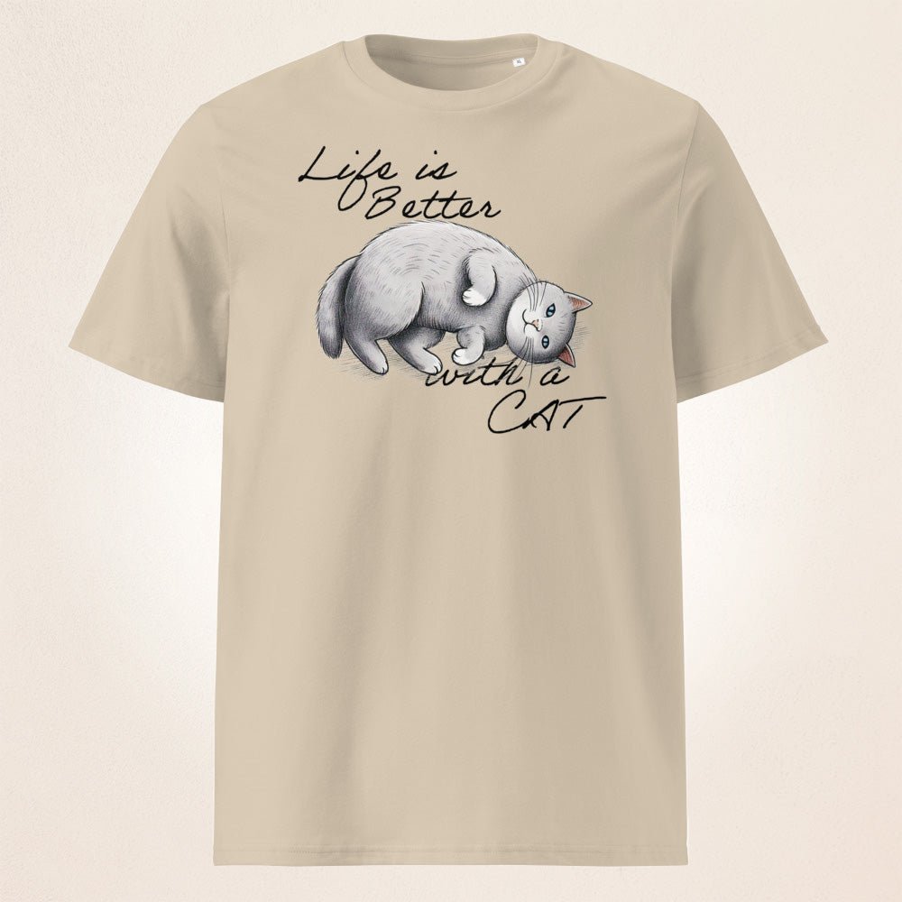Life is Better with a Cat | organic cotton t-shirt - Gorma & Friends