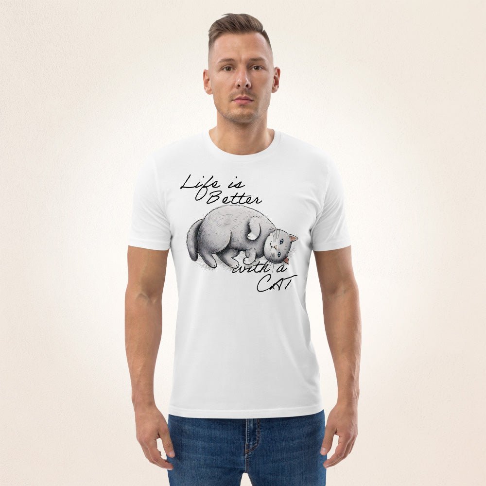 Life is Better with a Cat | organic cotton t-shirt - Gorma & Friends