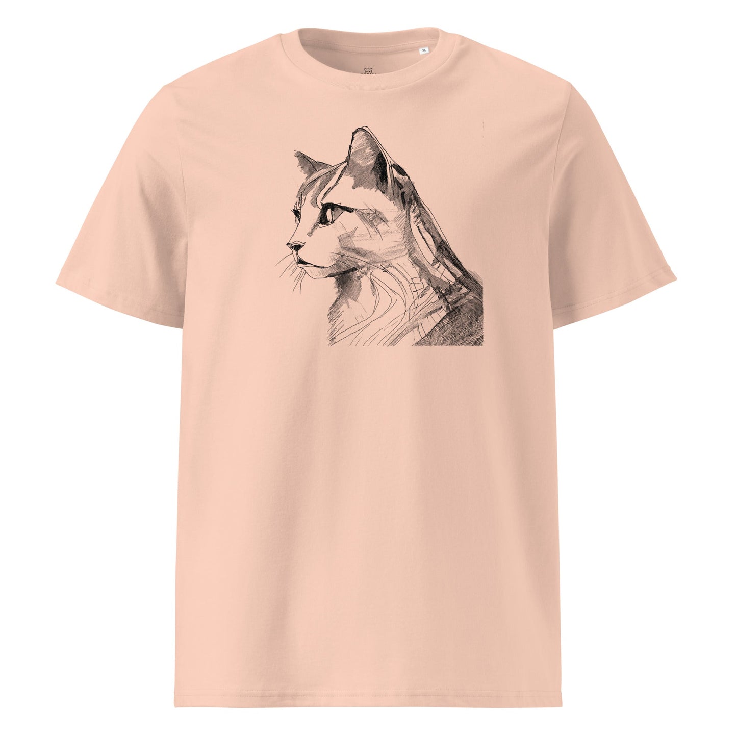 Pencil Drawing Cat | Unisex organic t-shirt - Gorma & Friends