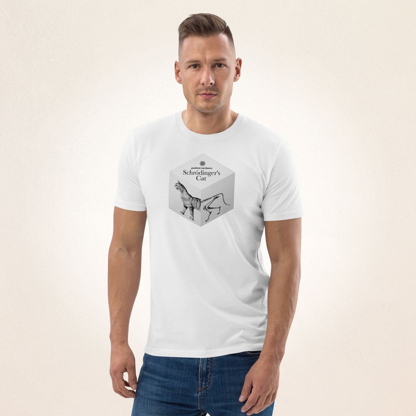 Quantum Mechanics Schrödinger's Cat | organic cotton t-shirt - Gorma & Friends