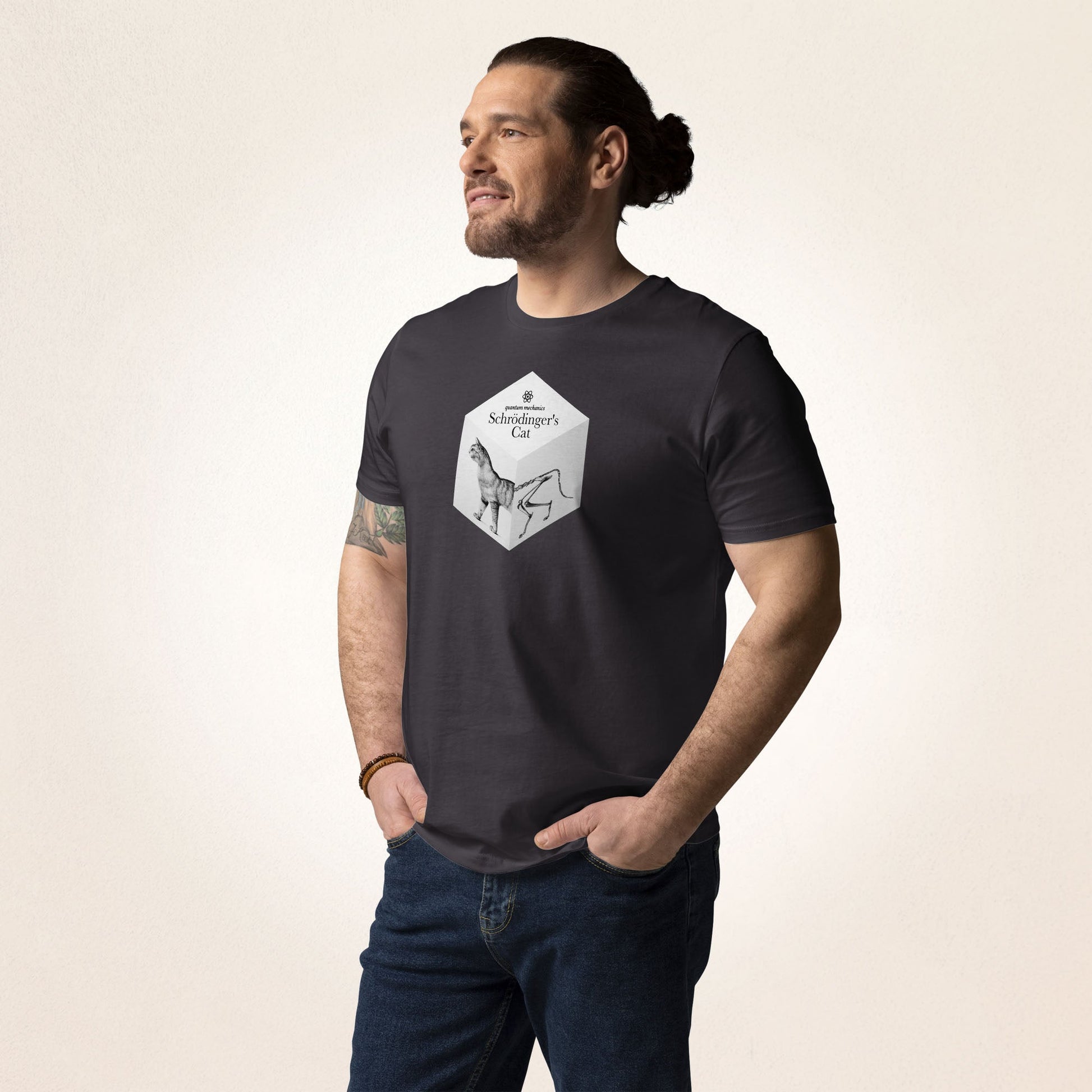 Quantum Mechanics Schrödinger's Cat | organic cotton t-shirt - Gorma & Friends