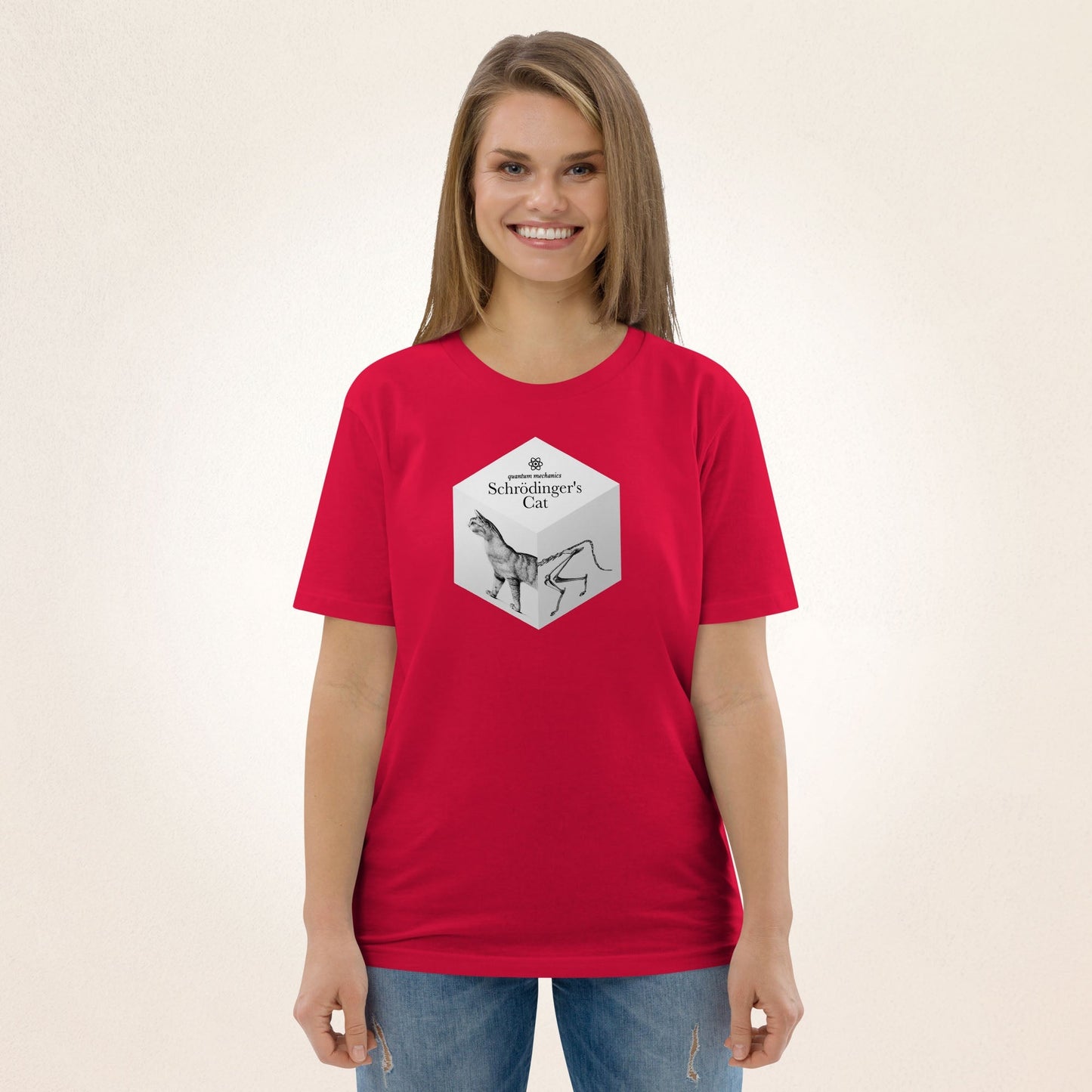 Quantum Mechanics Schrödinger's Cat | organic cotton t-shirt - Gorma & Friends