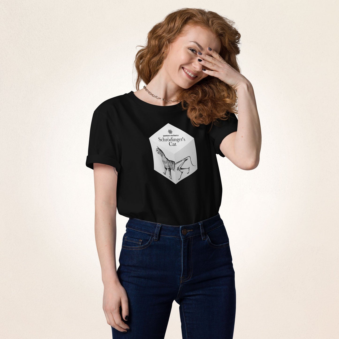 Quantum Mechanics Schrödinger's Cat | organic cotton t-shirt - Gorma & Friends
