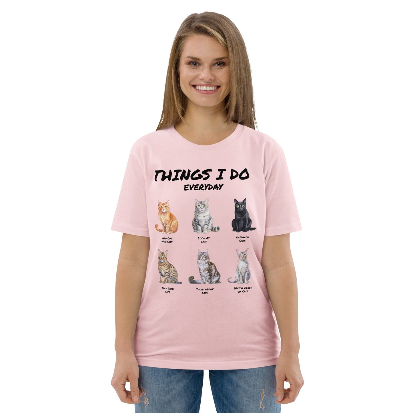 Things I Do Everyday (as a cat person) | Unisex organic cotton t-shirt - Gorma & Friends