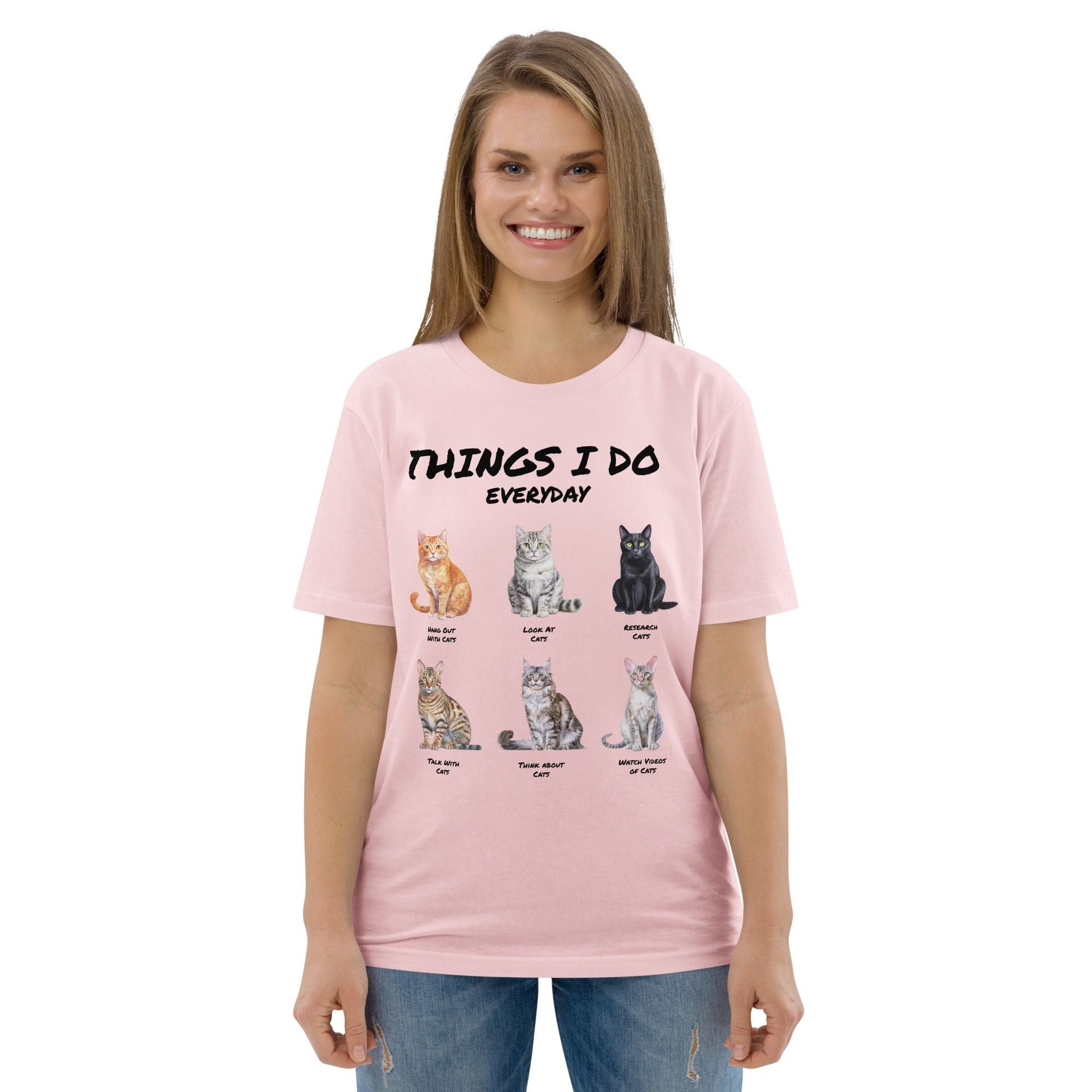 Things I Do Everyday (as a cat person) | Unisex organic cotton t-shirt - Gorma & Friends