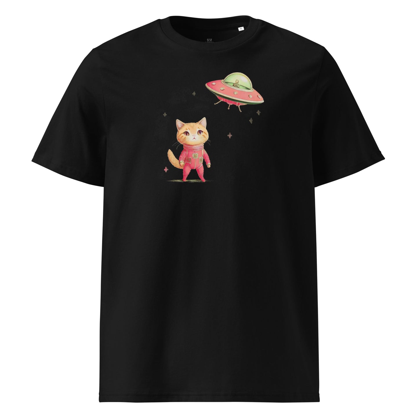 UFO and Cat | Unisex organic cotton t-shirt - Gorma & Friends