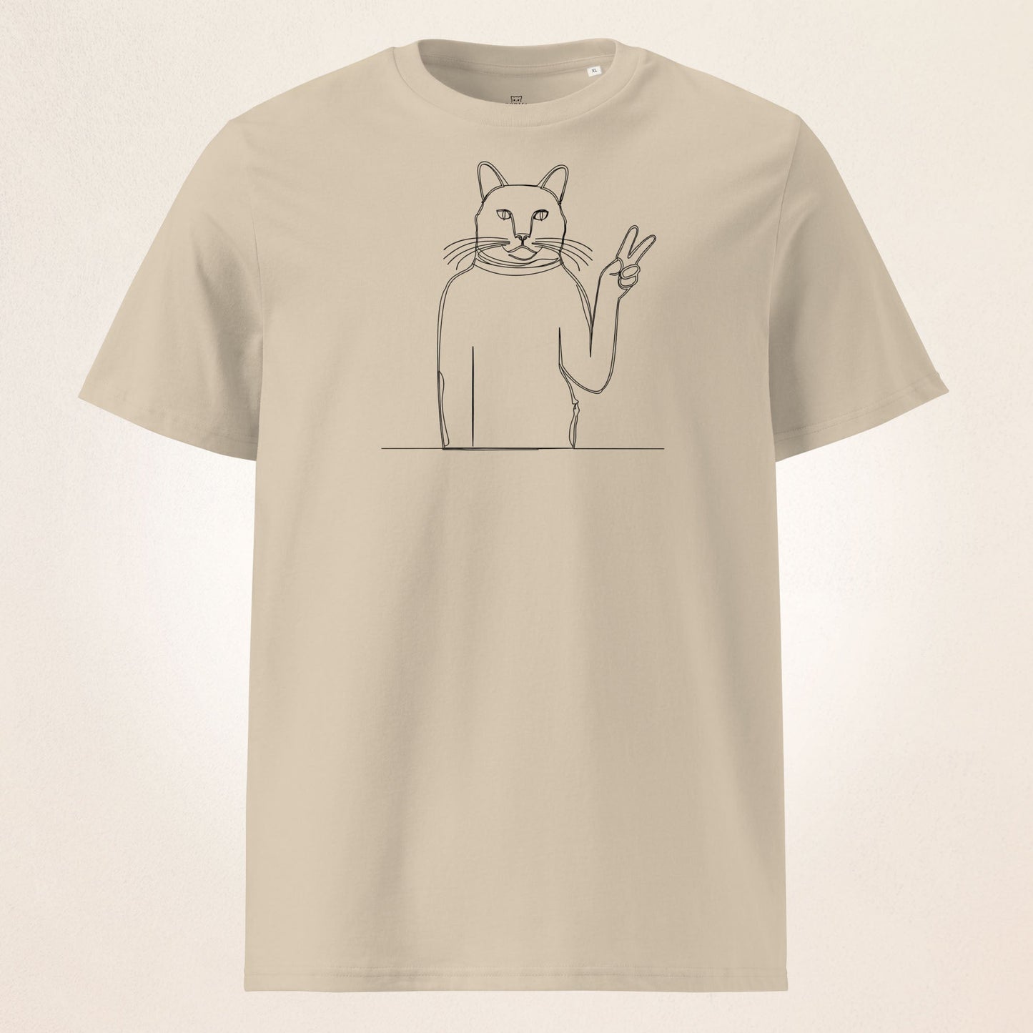Ugly Cat Victory | organic cotton t-shirt - Gorma & Friends