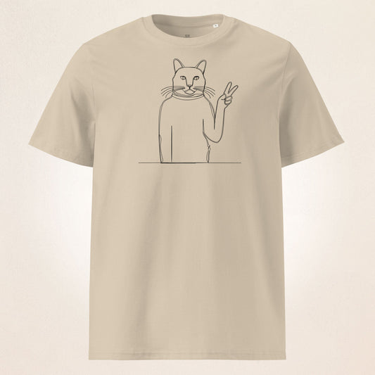 Ugly Cat Victory | organic cotton t-shirt - Gorma & Friends