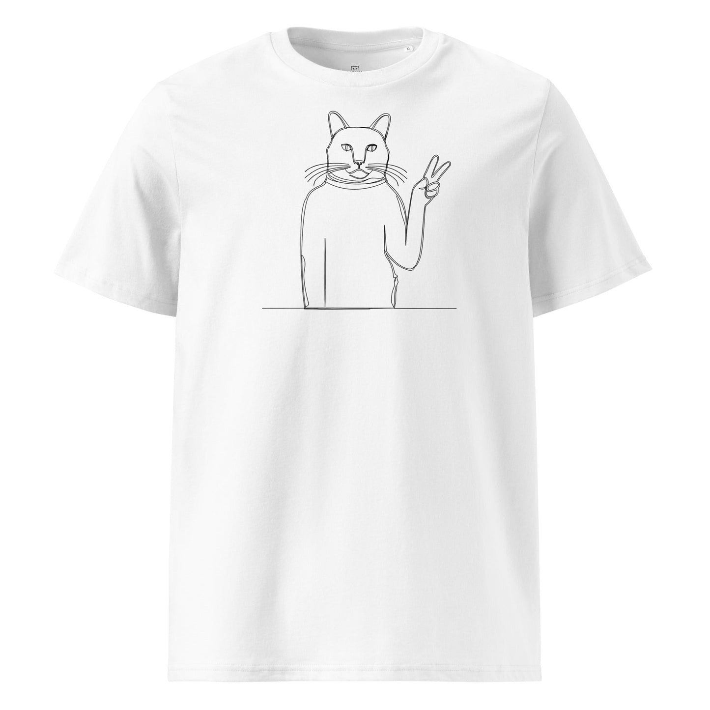 Ugly Cat Victory | organic cotton t-shirt - Gorma & Friends