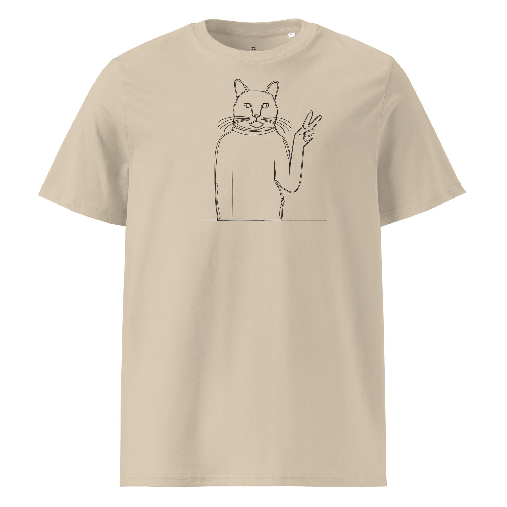 Ugly Cat Victory | organic cotton t-shirt - Gorma & Friends