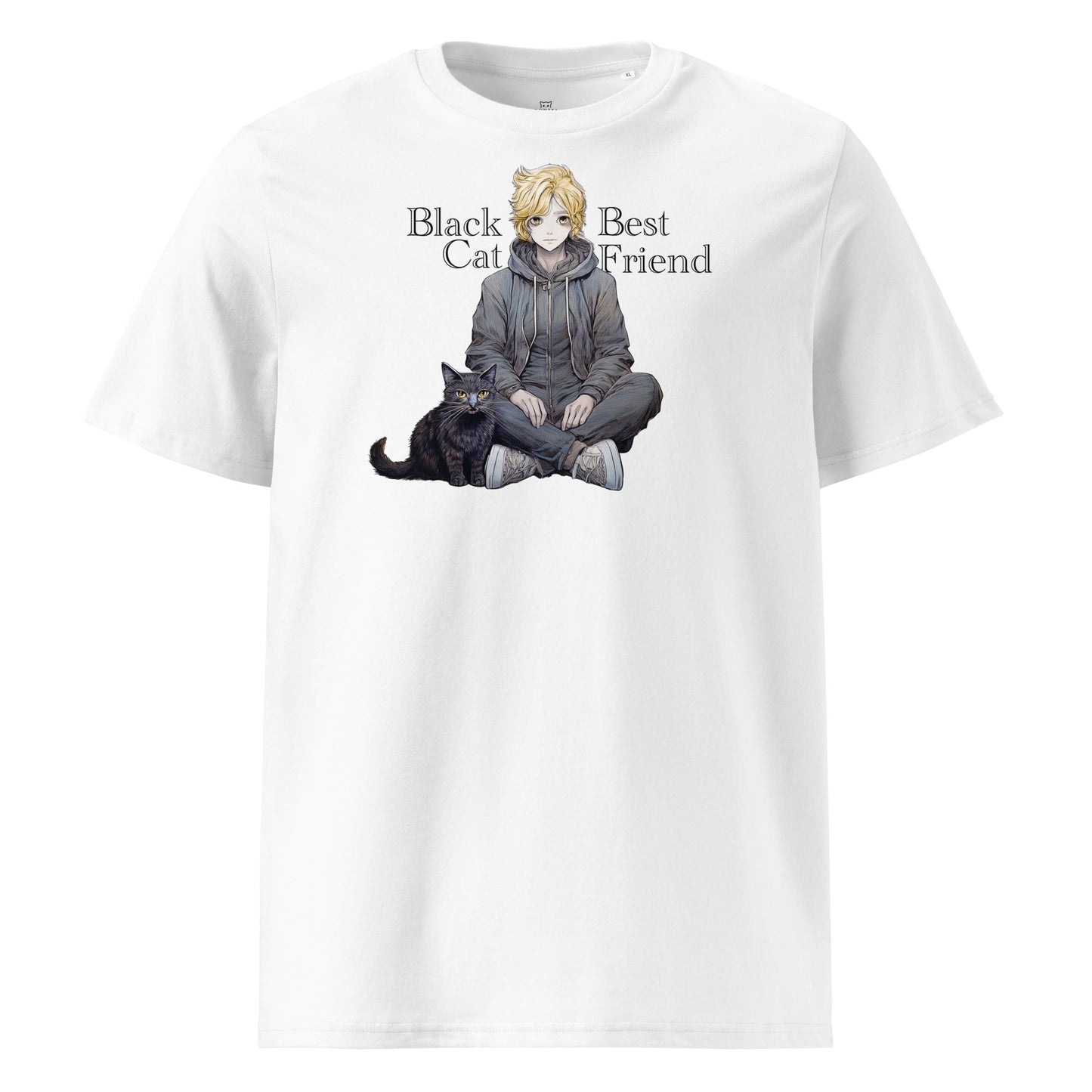 Black Cat Best Friend | organic cotton t-shirt - Gorma & Friends