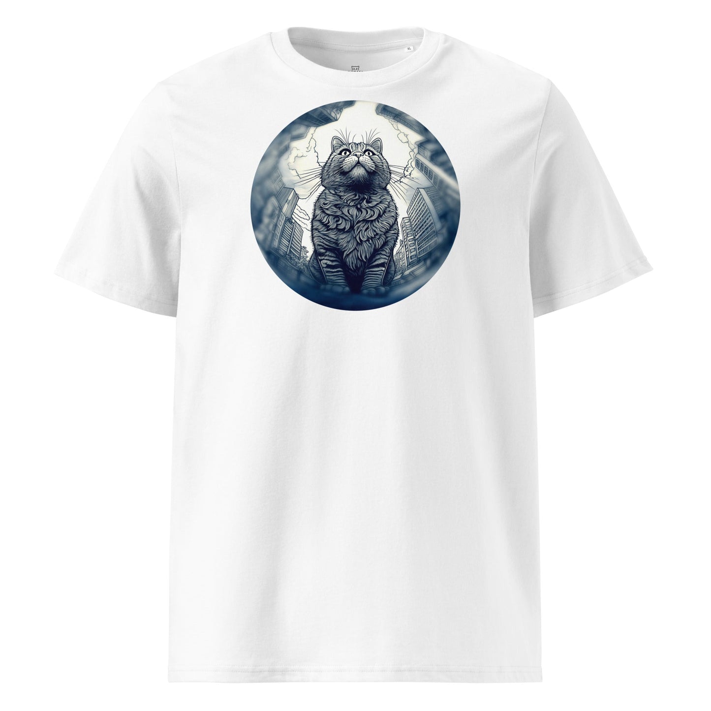 Fish Eye Lens Cat | Unisex organic t-shirt - Gorma & Friends