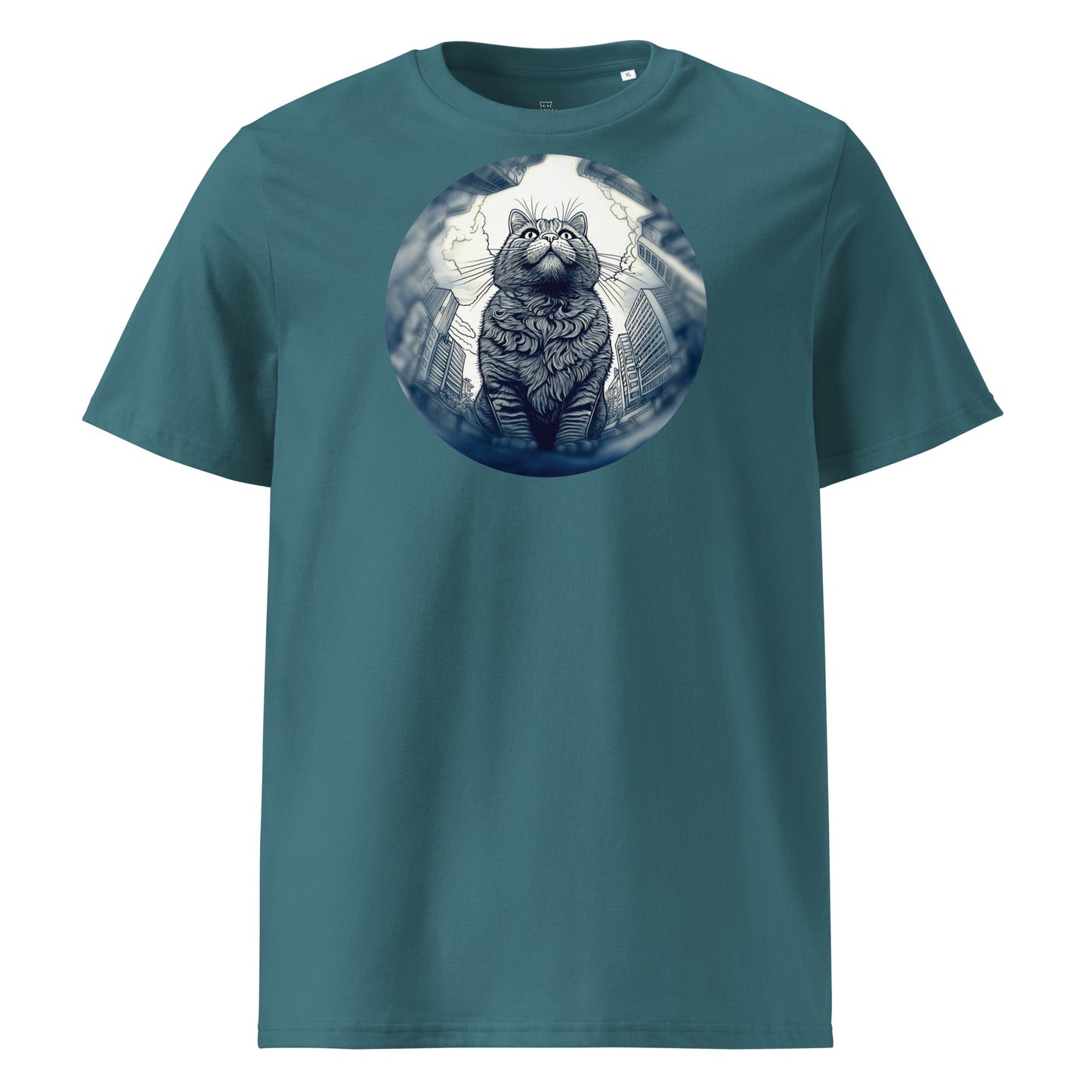 Fish Eye Lens Cat | Unisex organic t-shirt - Gorma & Friends
