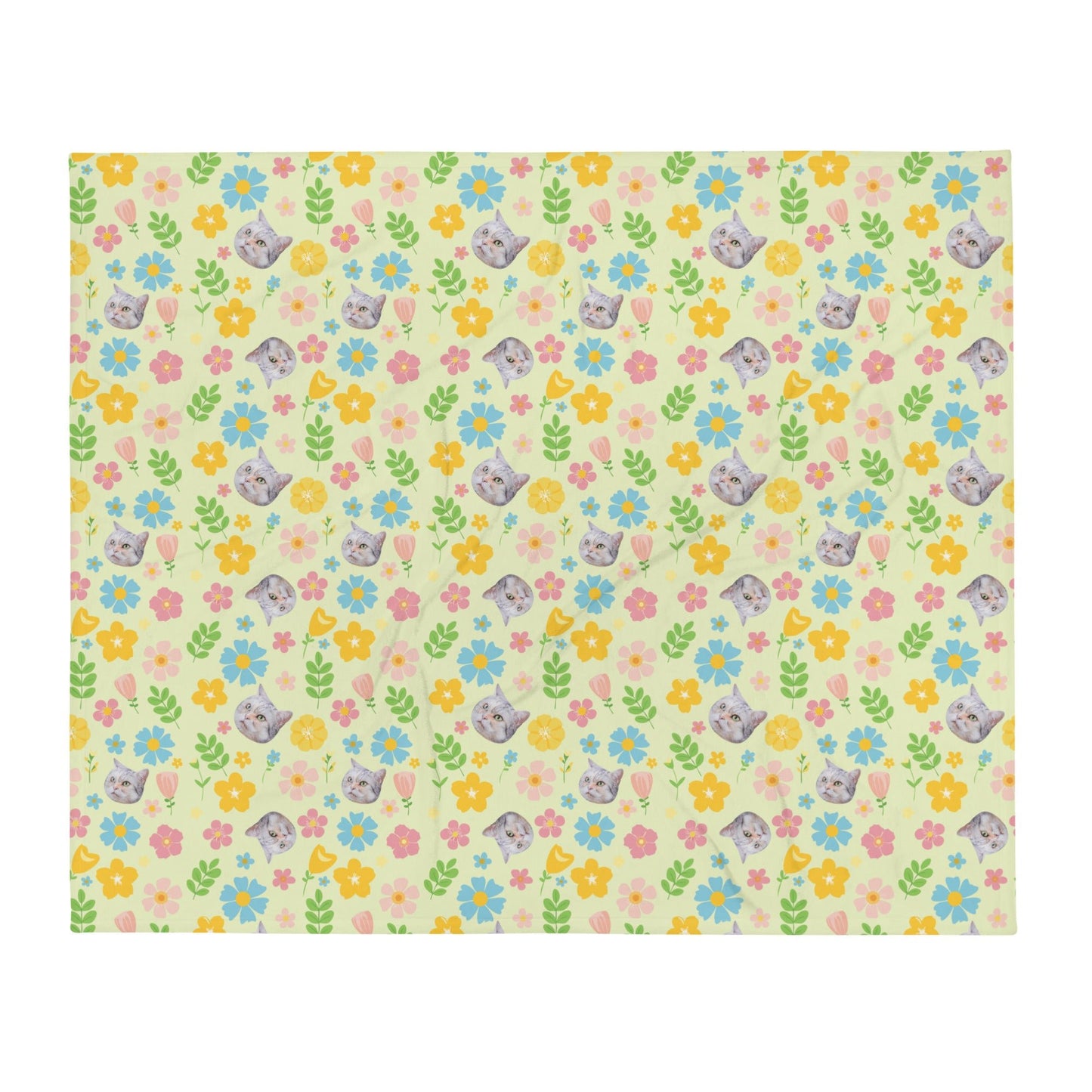 Furry Friend Blanket: Customized Pet Portrait - Spring Color | 個人化寵物毛氈（春色） - Gorma & Friends