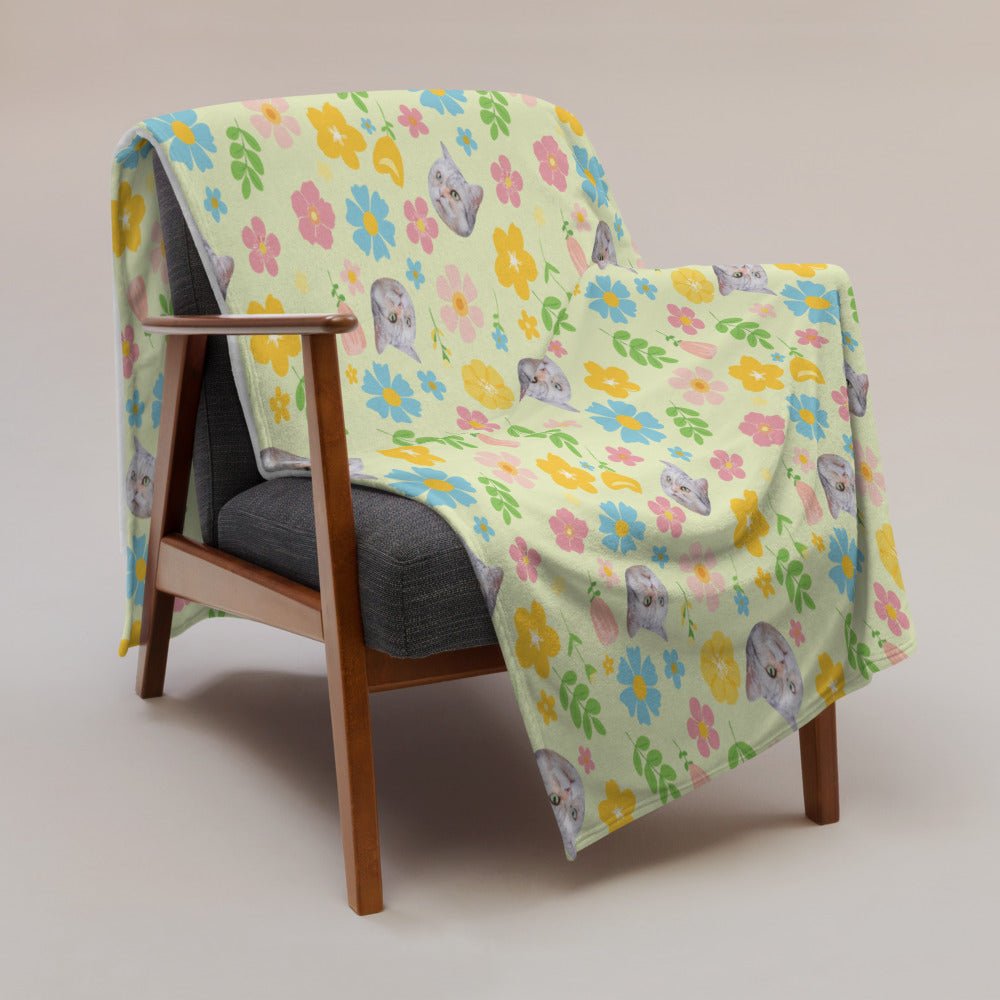 Furry Friend Blanket: Customized Pet Portrait - Spring Color | 個人化寵物毛氈（春色） - Gorma & Friends