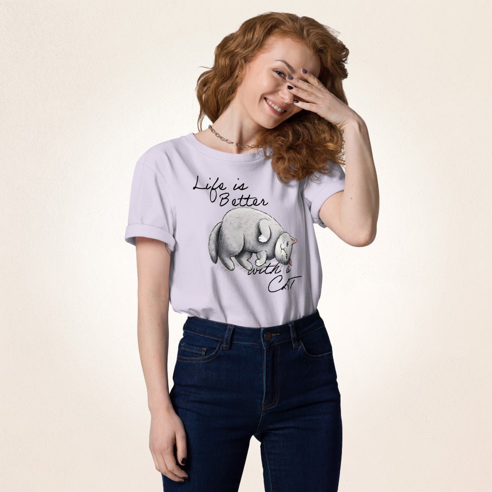 Life is Better with a Cat | organic cotton t-shirt - Gorma & Friends