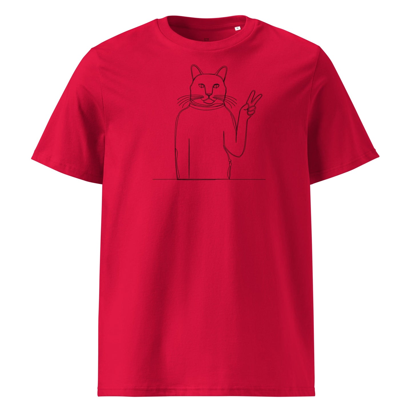 Ugly Cat Victory | organic cotton t-shirt - Gorma & Friends