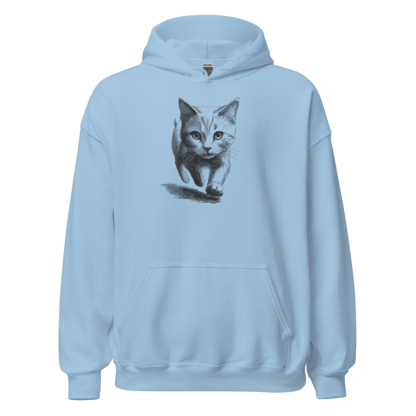 Walking Kitten Sketch | Unisex Hoodie - Gorma & Friends